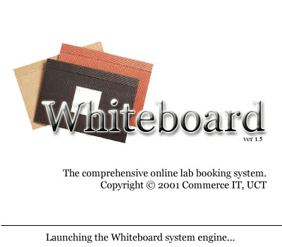 Proceed to the Whiteboard Booking System